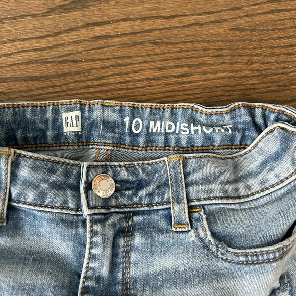 Denim Distressed Girls Shorts - Picture 3 of 4